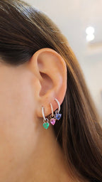 EMERALD HEART DANGLE