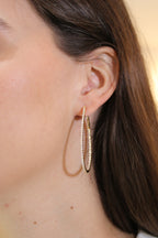PULSE DIAMOND IN AND OUT HOOPS