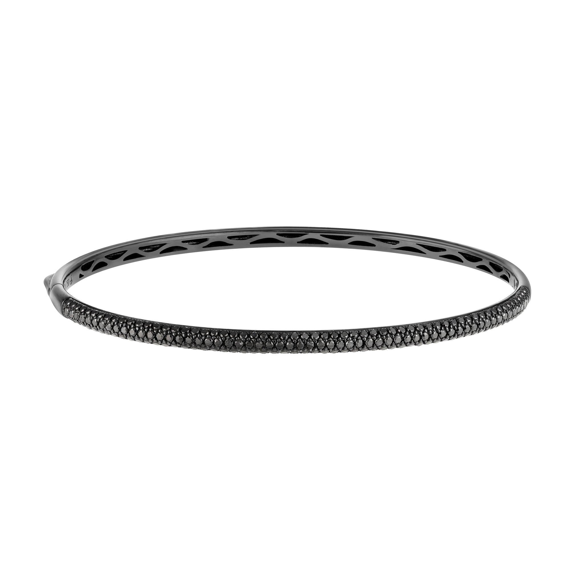 CANNES DIAMOND BANGLE BLACK GOLD
