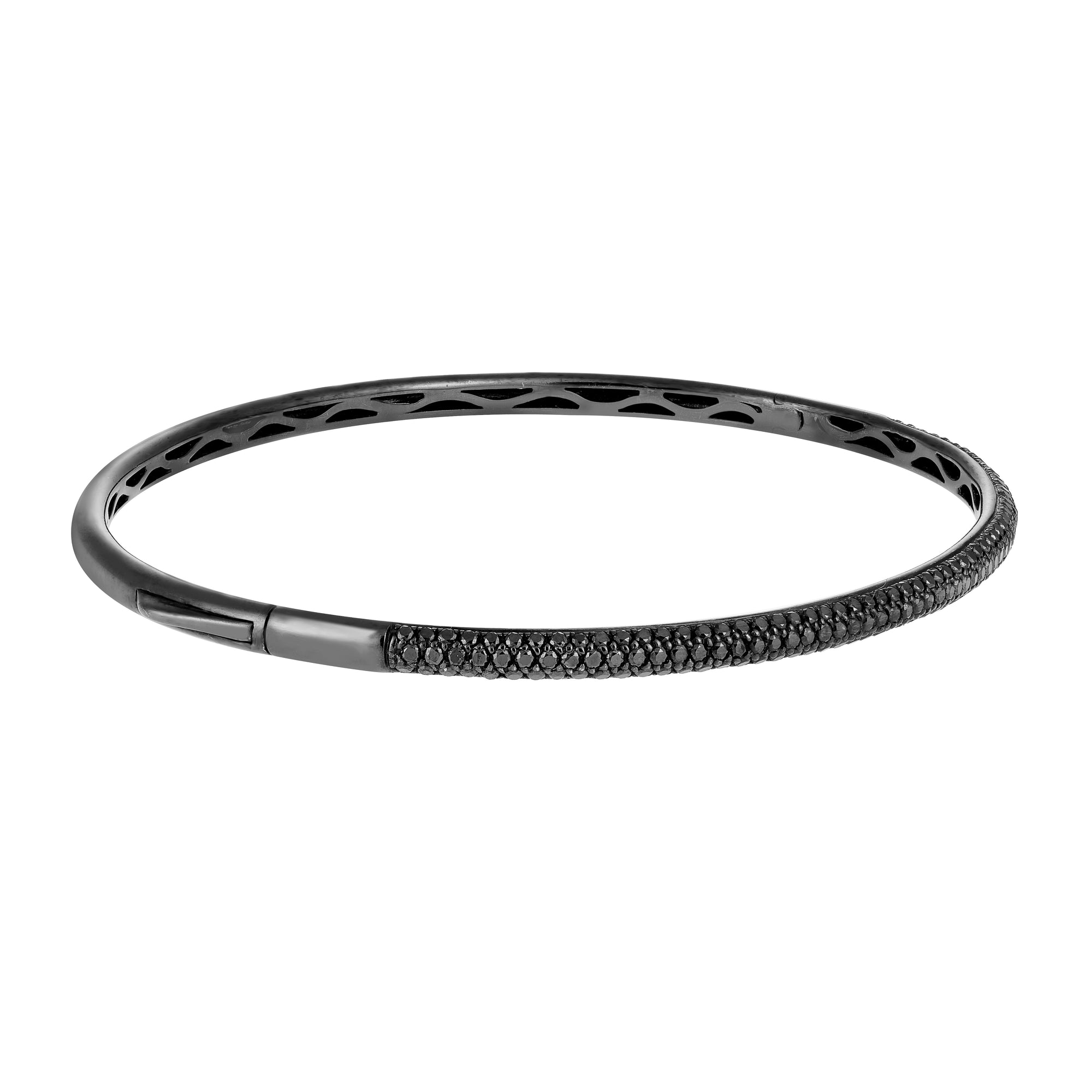 CANNES DIAMOND BANGLE BLACK GOLD