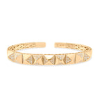 SPIKES CUFF YELLOW GOLD