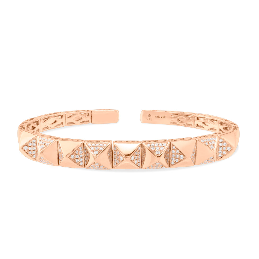 SPIKES CUFF ROSE GOLD