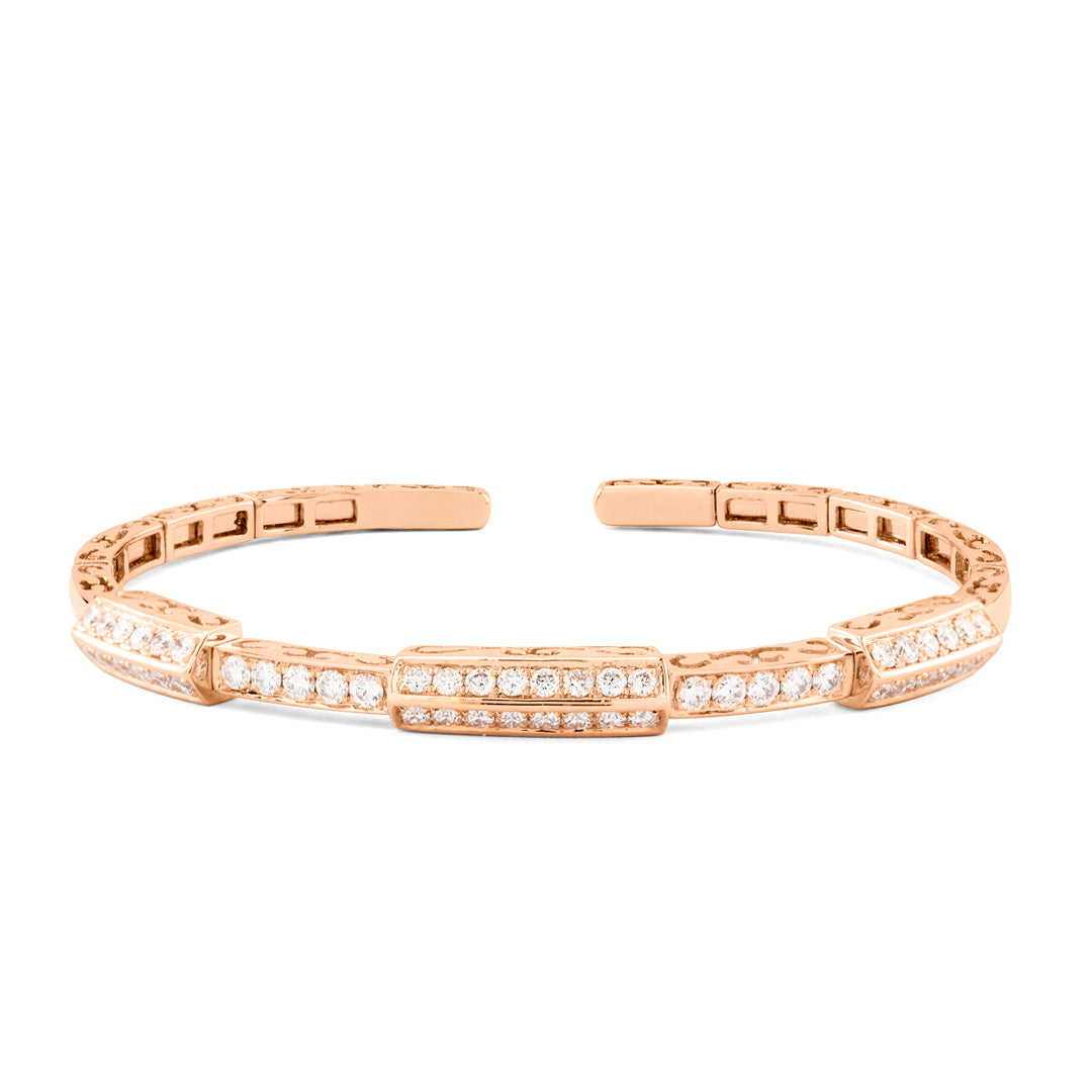 LUMI BARREL CUFF ROSE GOLD