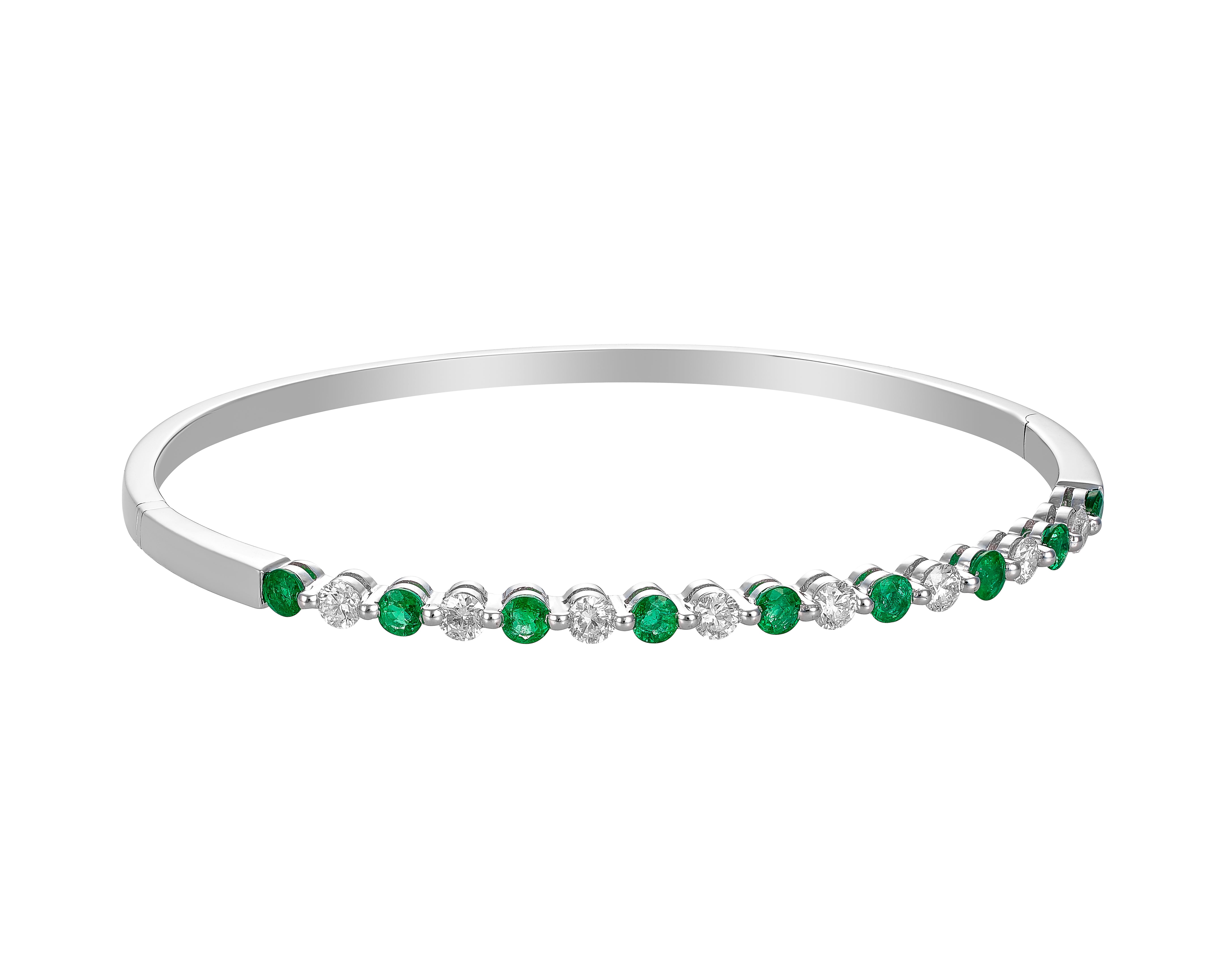 WILLOW BANGLE EMERALDS.