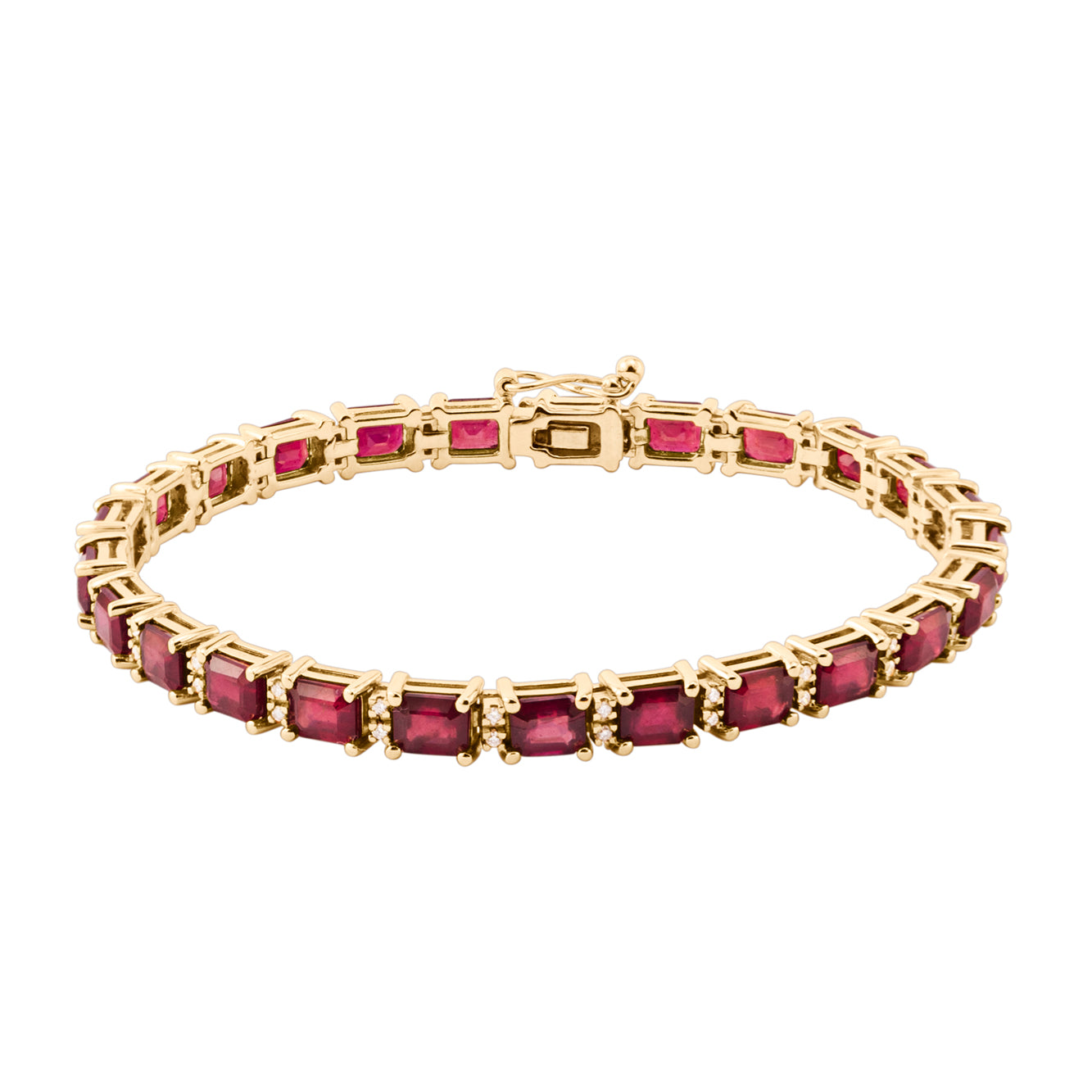 RUBY AND DIAMOND BRACELET