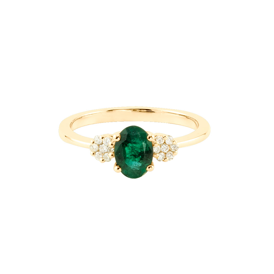 EMERALD OVAL RING