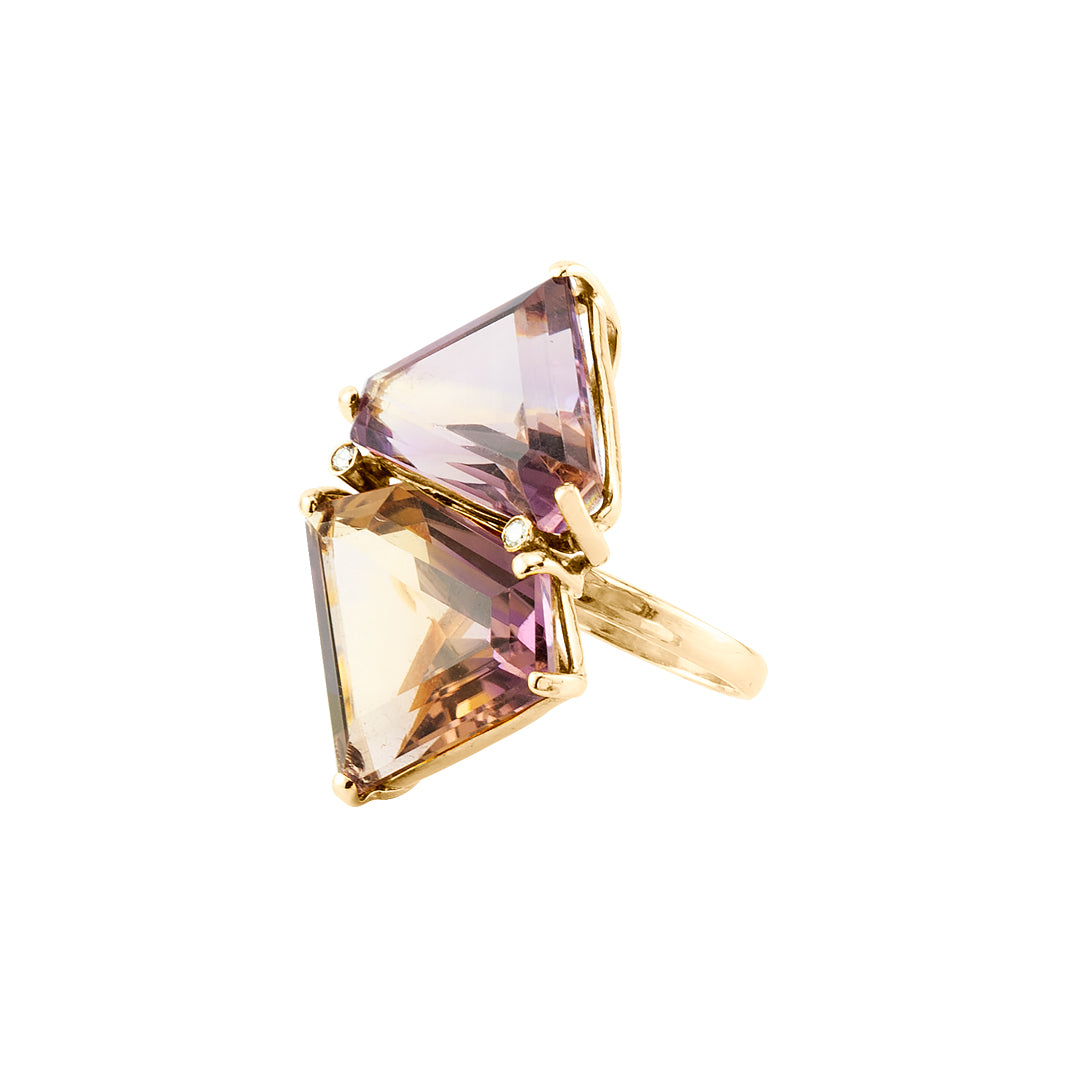 AMETRINE TRAPEZOID RING