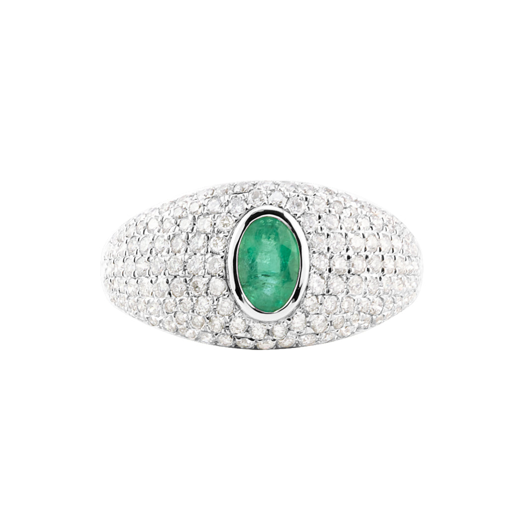 EMERALD DOME STATEMENT RING