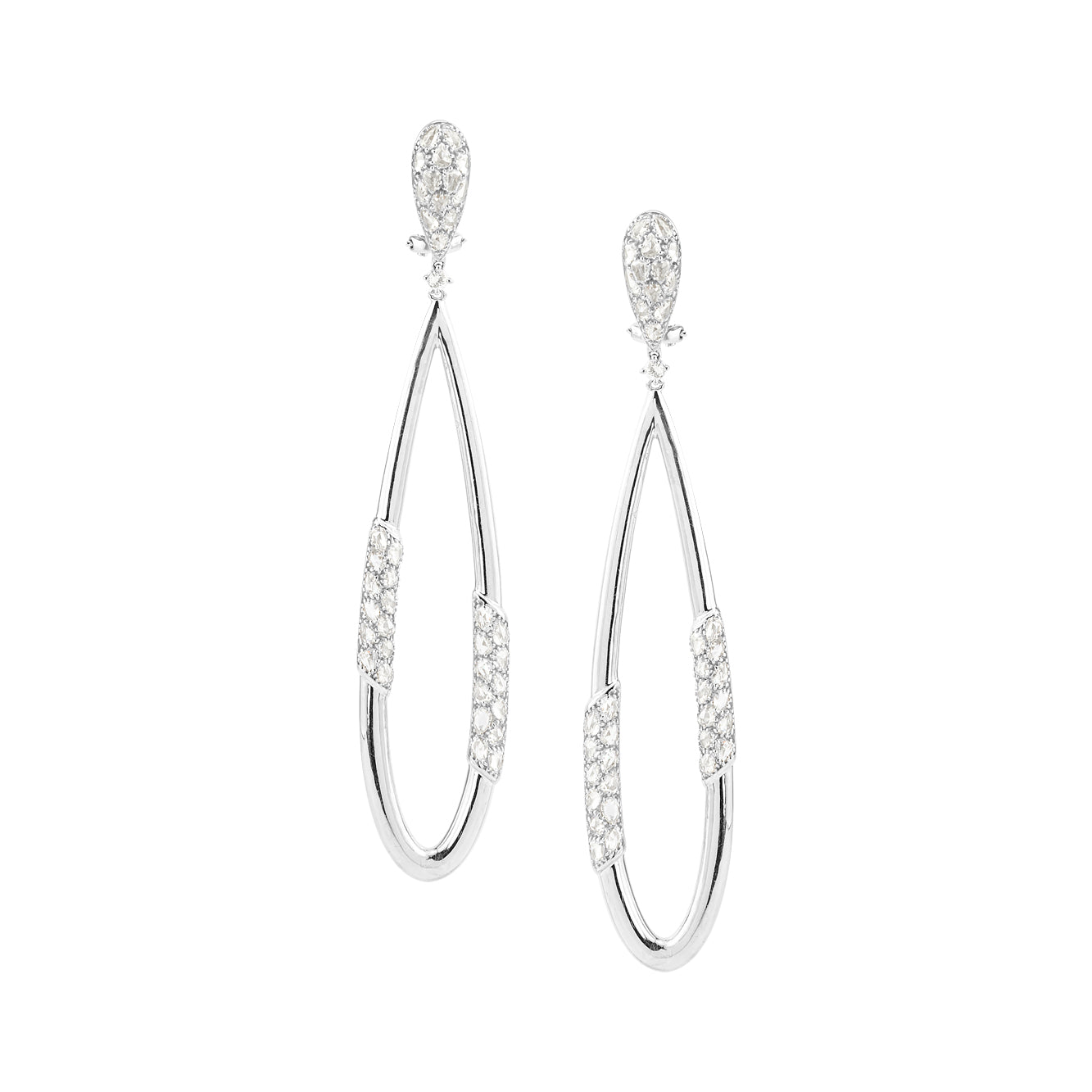 DIAMOND LONG DROP EARRINGS