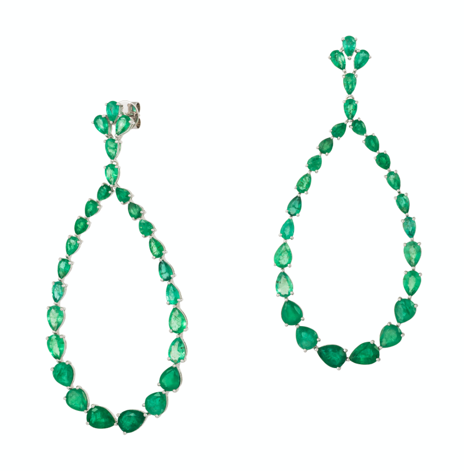 EMERALD EXTRA LARGE DROP DANGLE