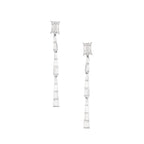 BAGUETTE LONG DIAMONDS EARRINGS