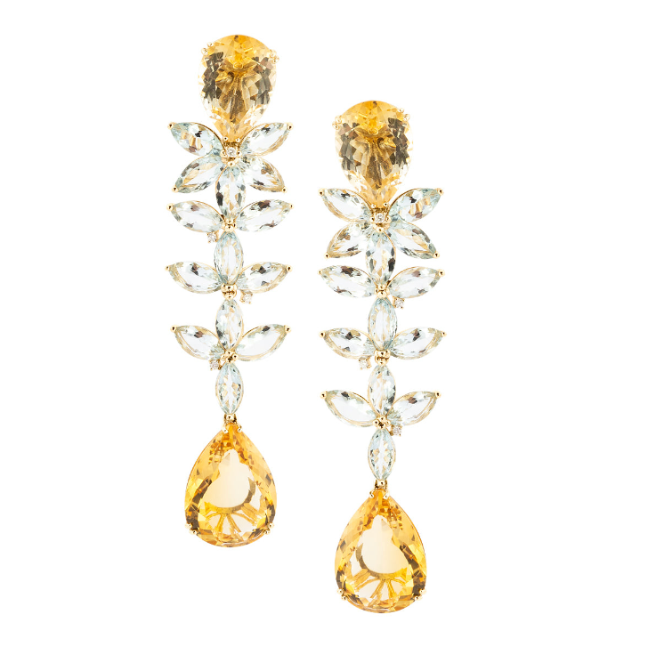 KAIA EARRINGS CITRINE
