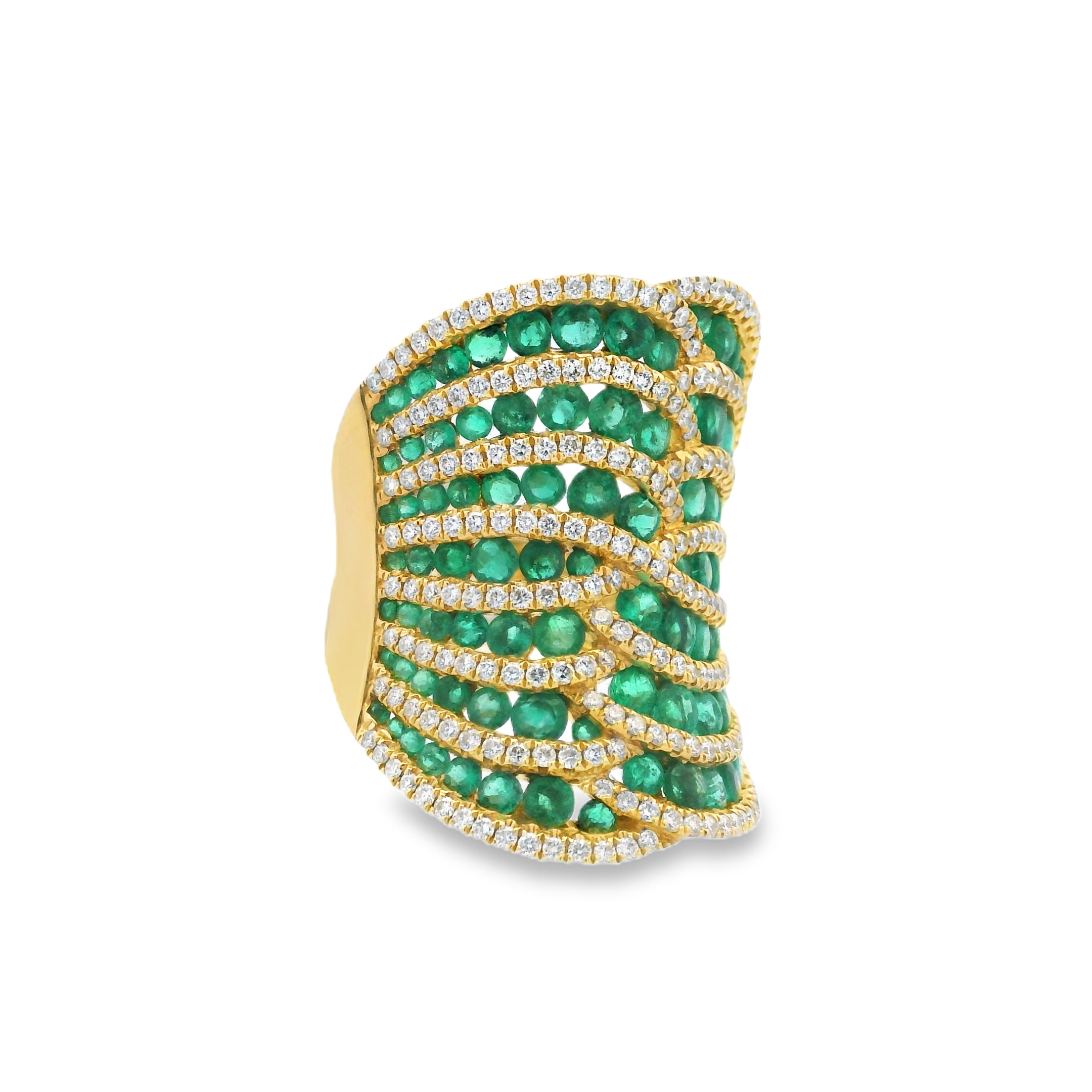LONG EMERALD RING
