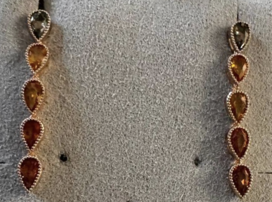 LONG MULTICOLORED SAPPHIRES