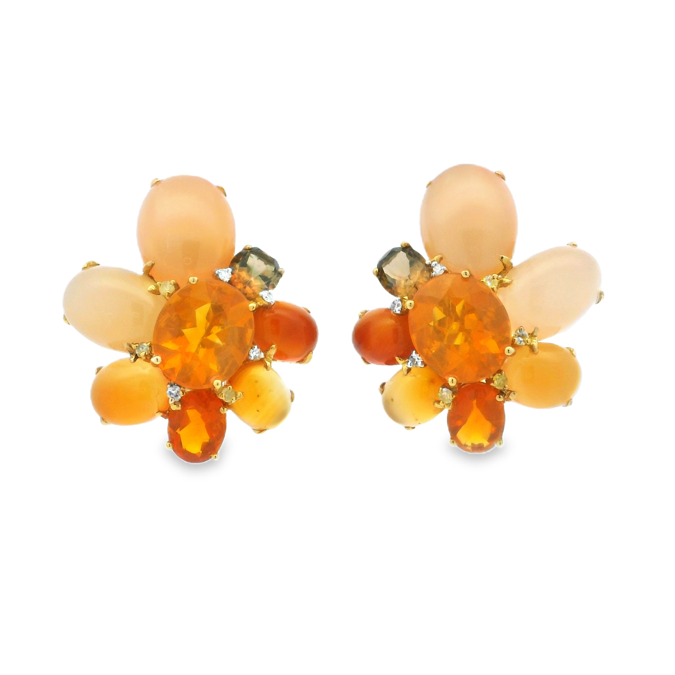 MEXICAN OPAL & TOURMALINE DIAMOND BLOOMS