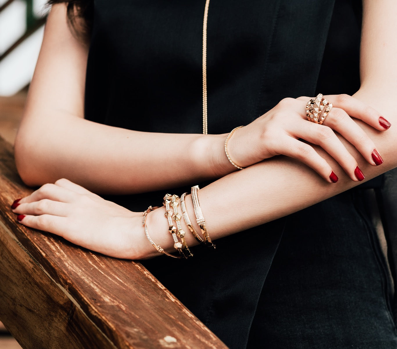 SPIKES DOME RING