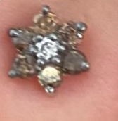 MINI CHAMPAGNE FLOWER STUDS