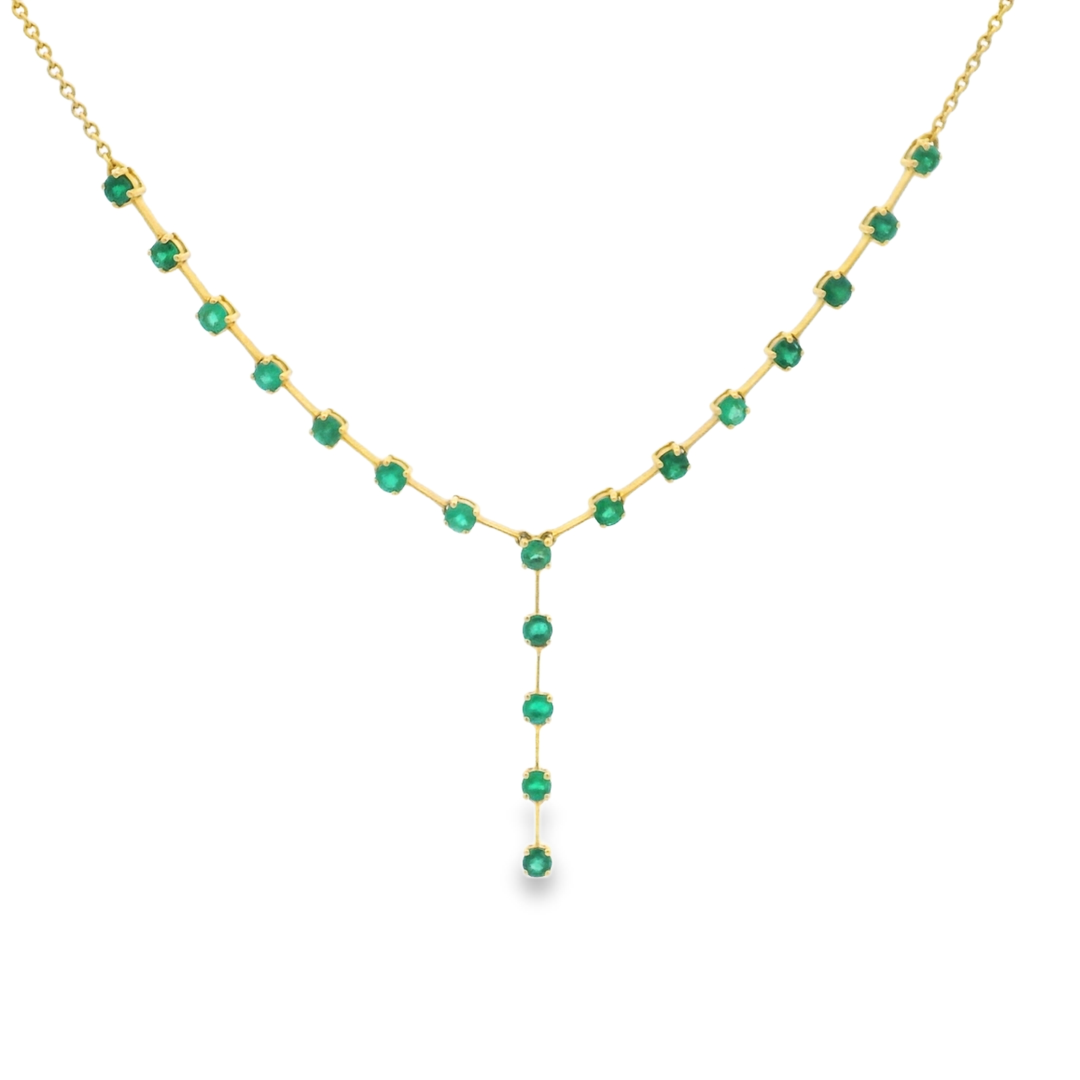 MULTI EMERALD NECKLACE