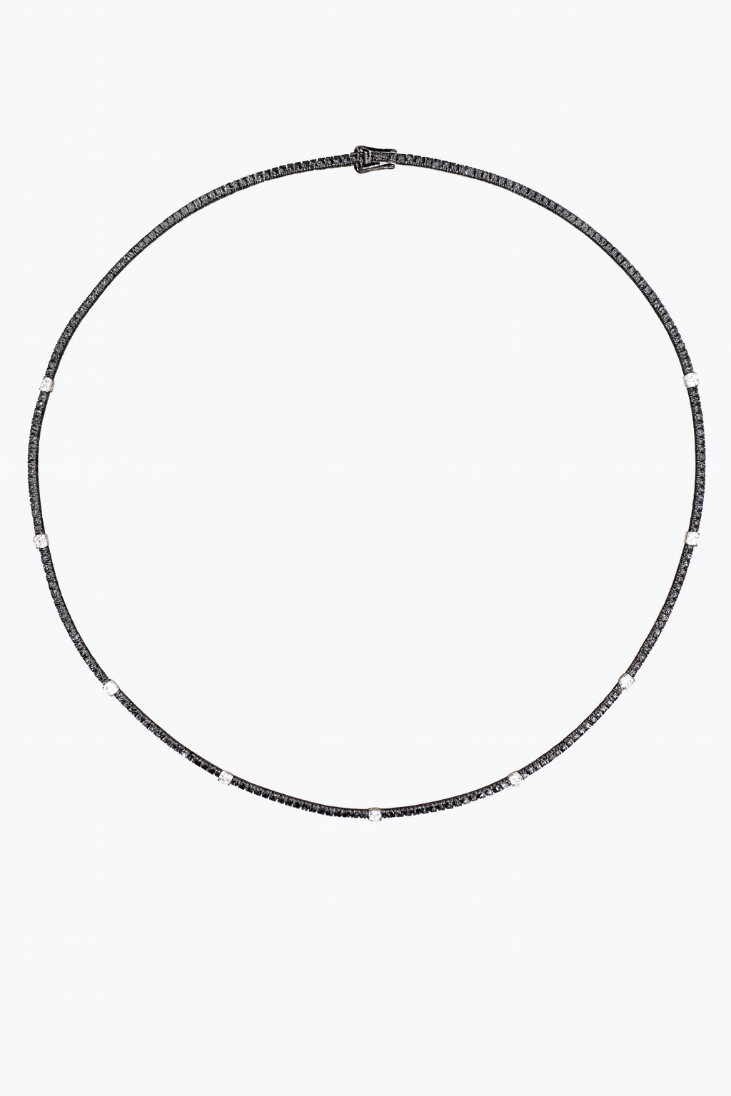 NOIR TENNIS NECKLACE