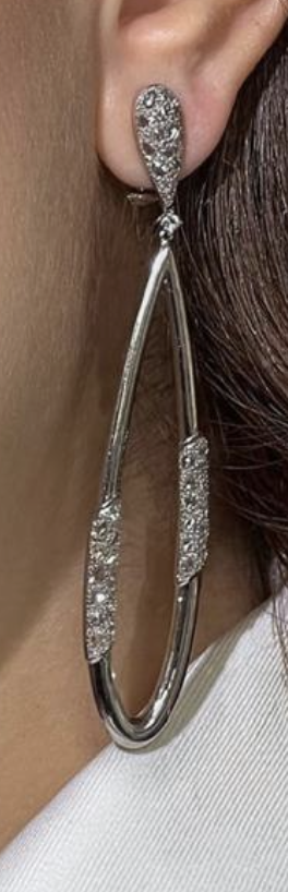 OVAL LONG EARRINGS