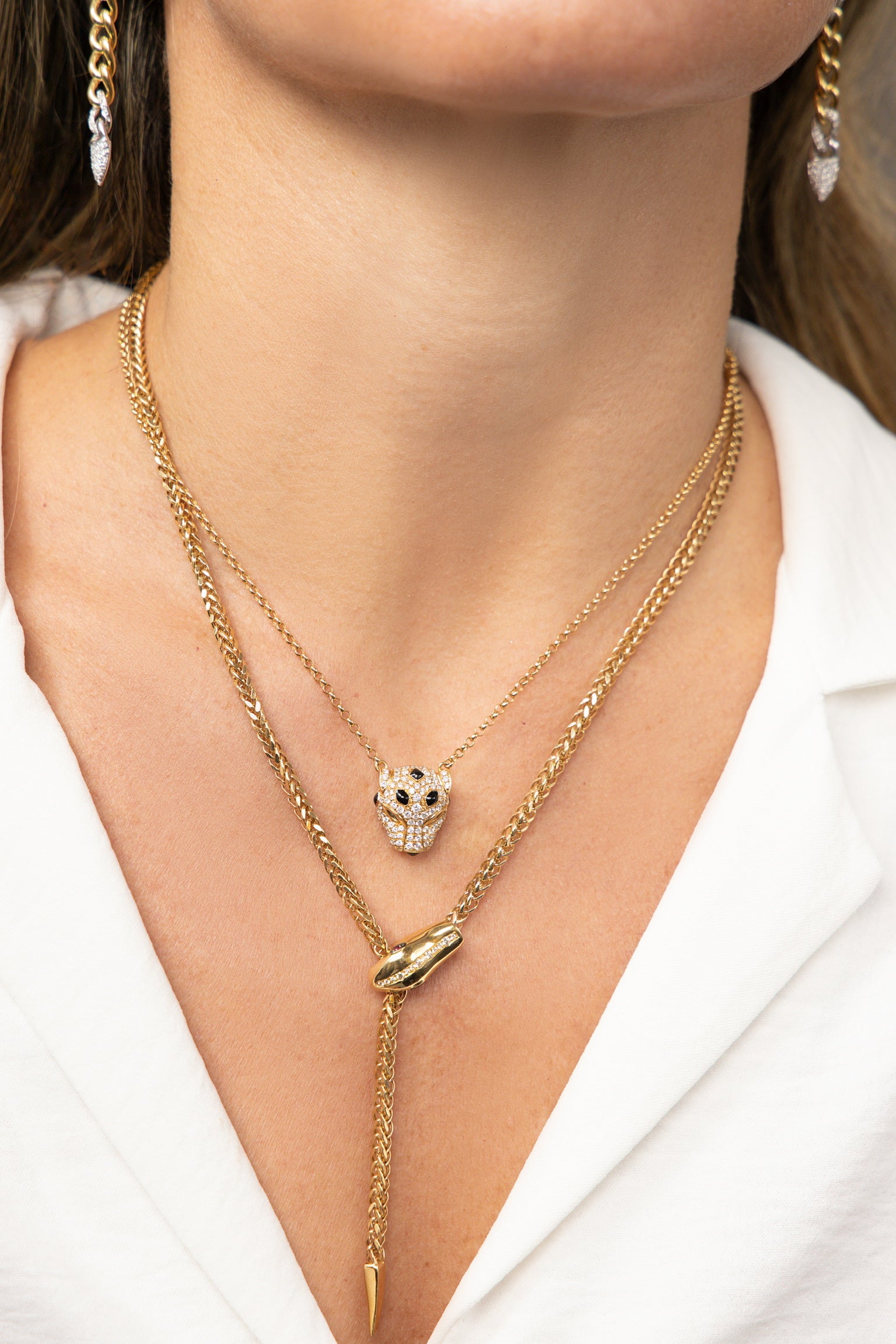 PANTHERE PENDANT NECKLACE