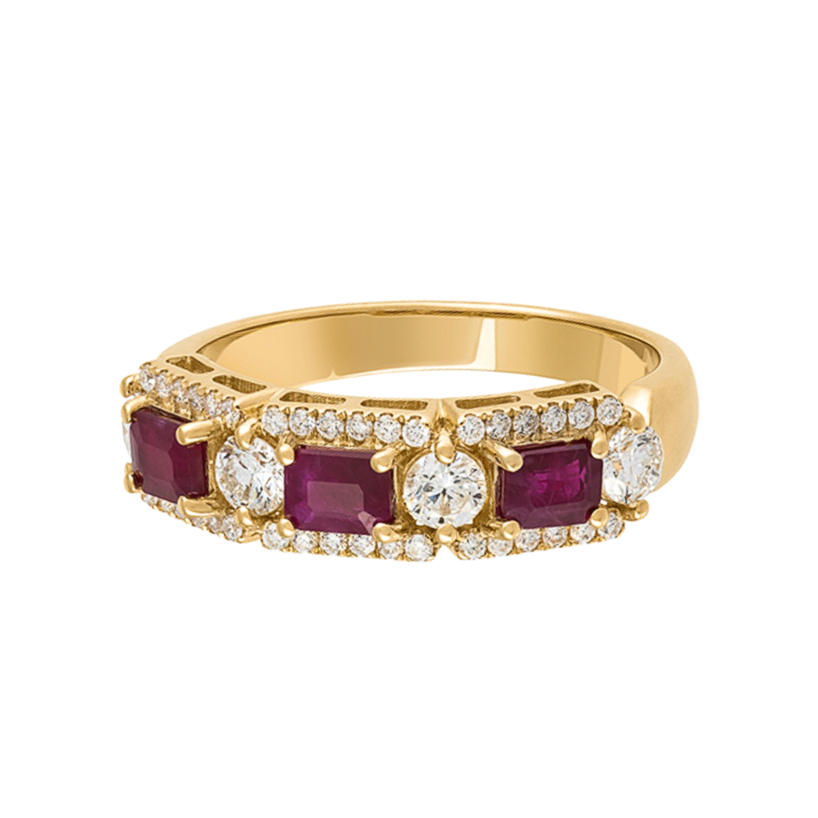 RUBY AND DIAMOND BAND