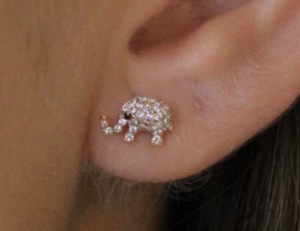 ROSE GOLD ELEPHANTS WITH DIAMONDS