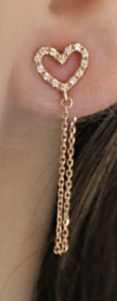 ROSE HEART EARRINGS