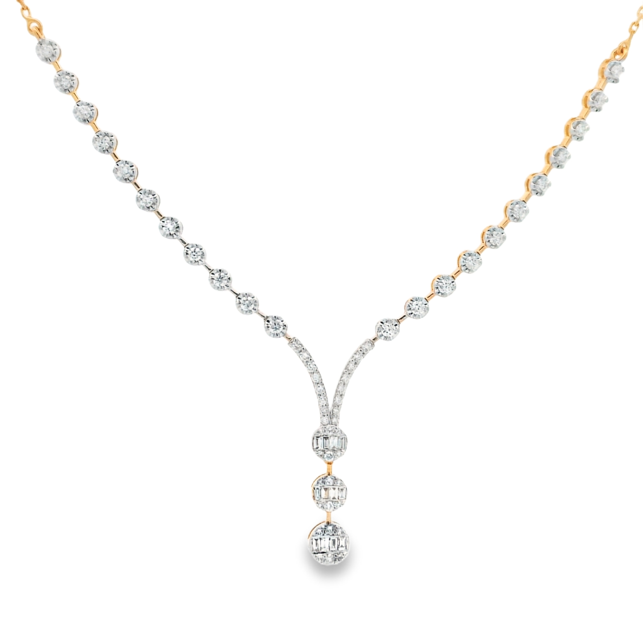 ROSE LONG DIAMOND NECKLACE