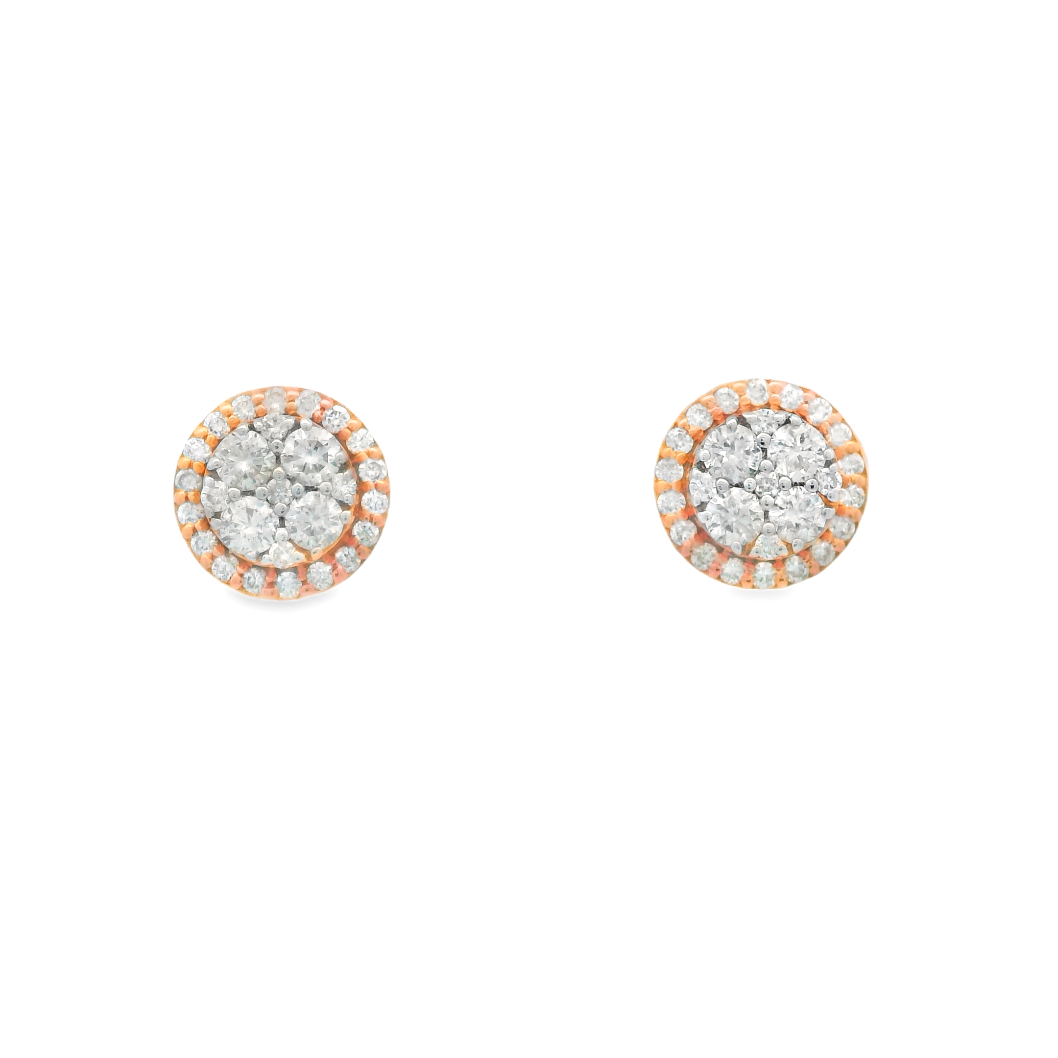 ROUNDED DIAMOND STUDS