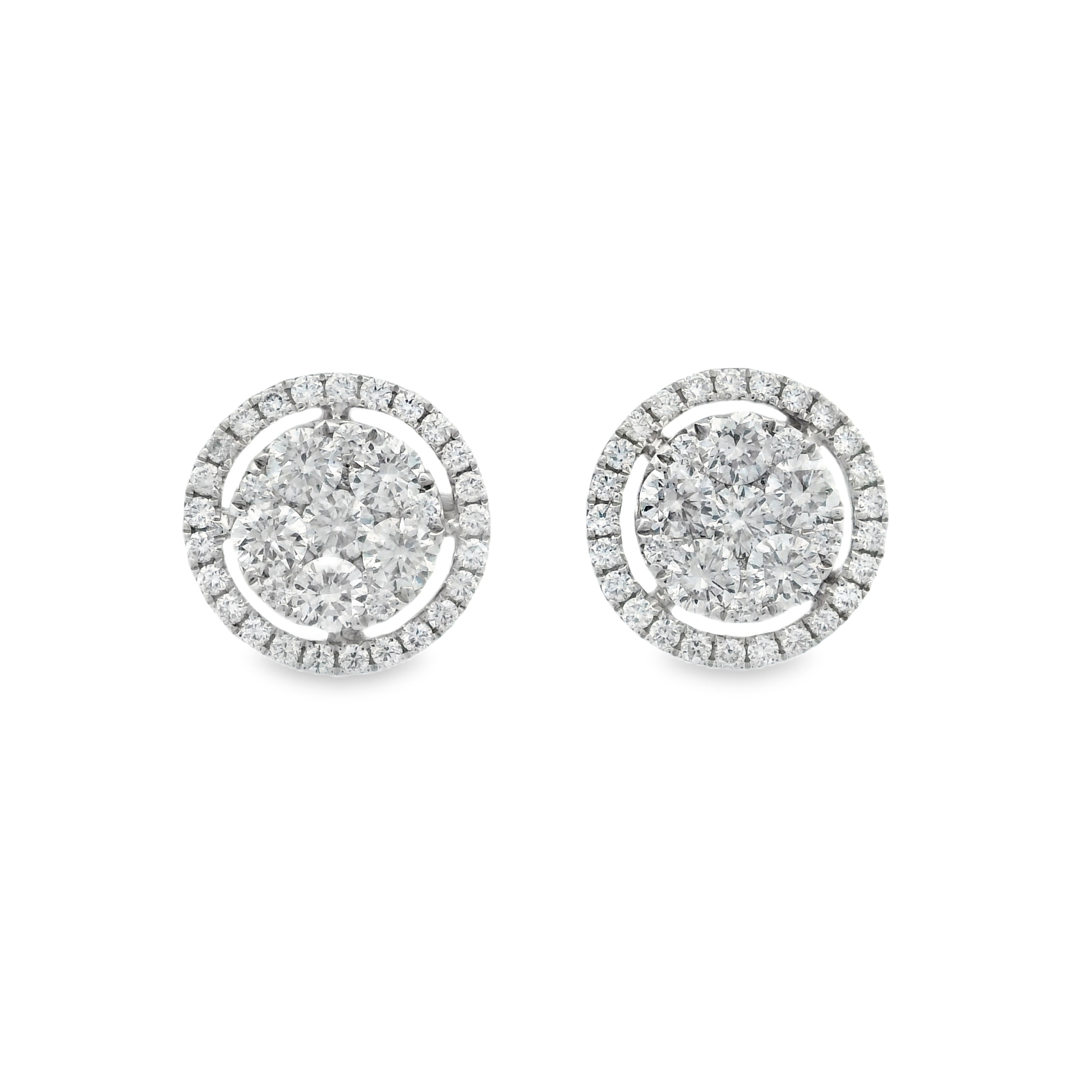 ROUNDED DIAMOND STUDS