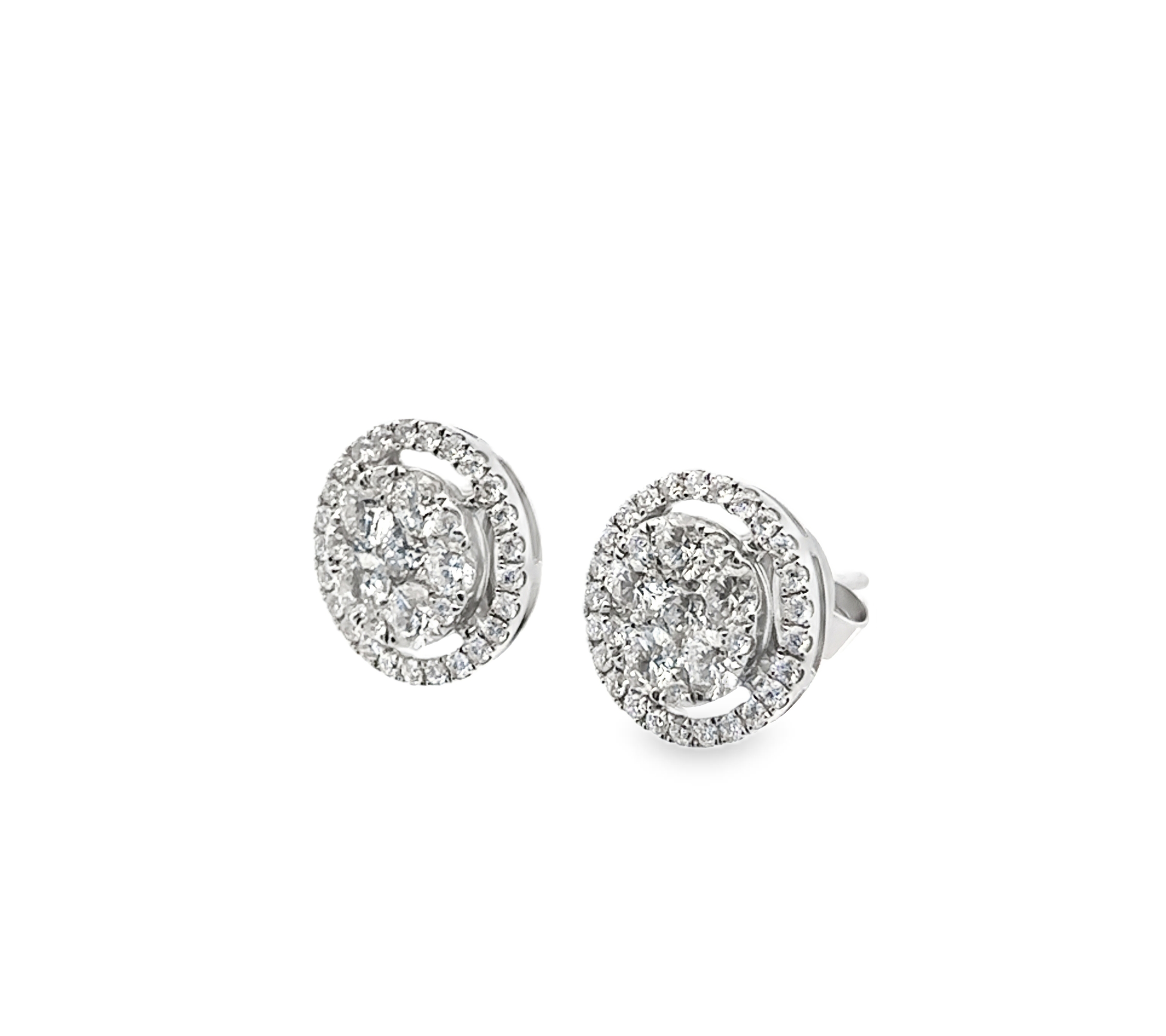 ROUNDED DIAMOND STUDS