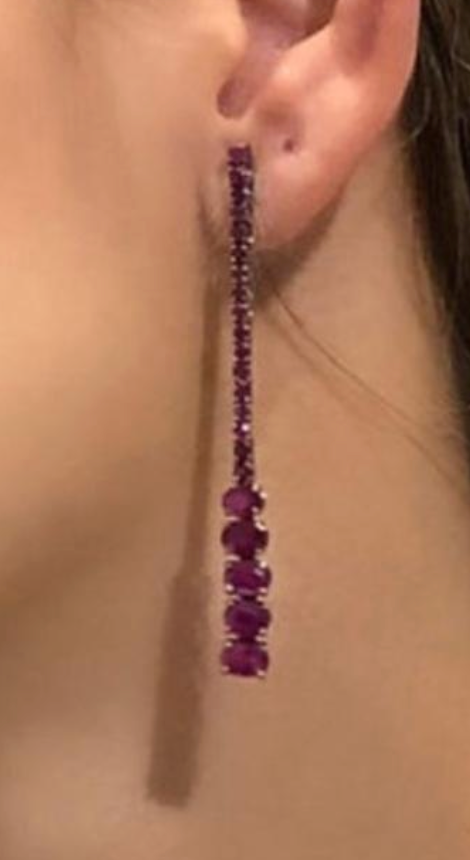 RUBY EARRINGS LARGOS