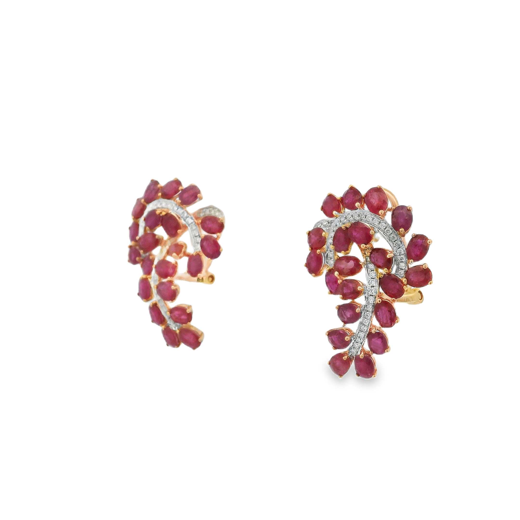 RUBY SWIRL EARRINGS