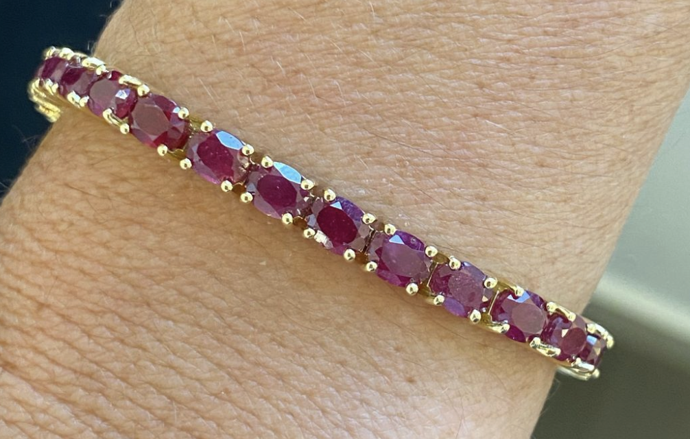 RUBY TENNIS BRACELET
