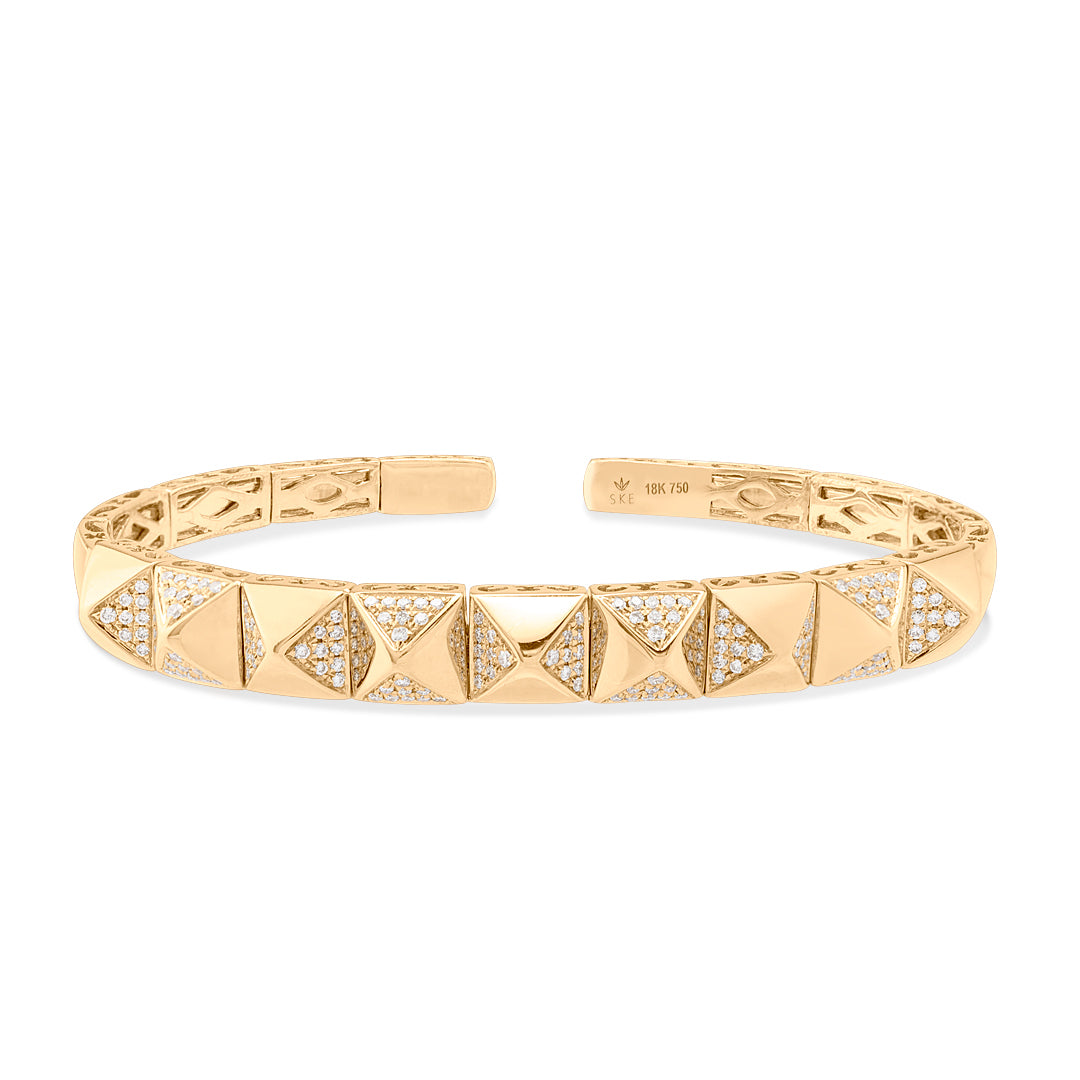 SKIPES CUFF YELLOW GOLD