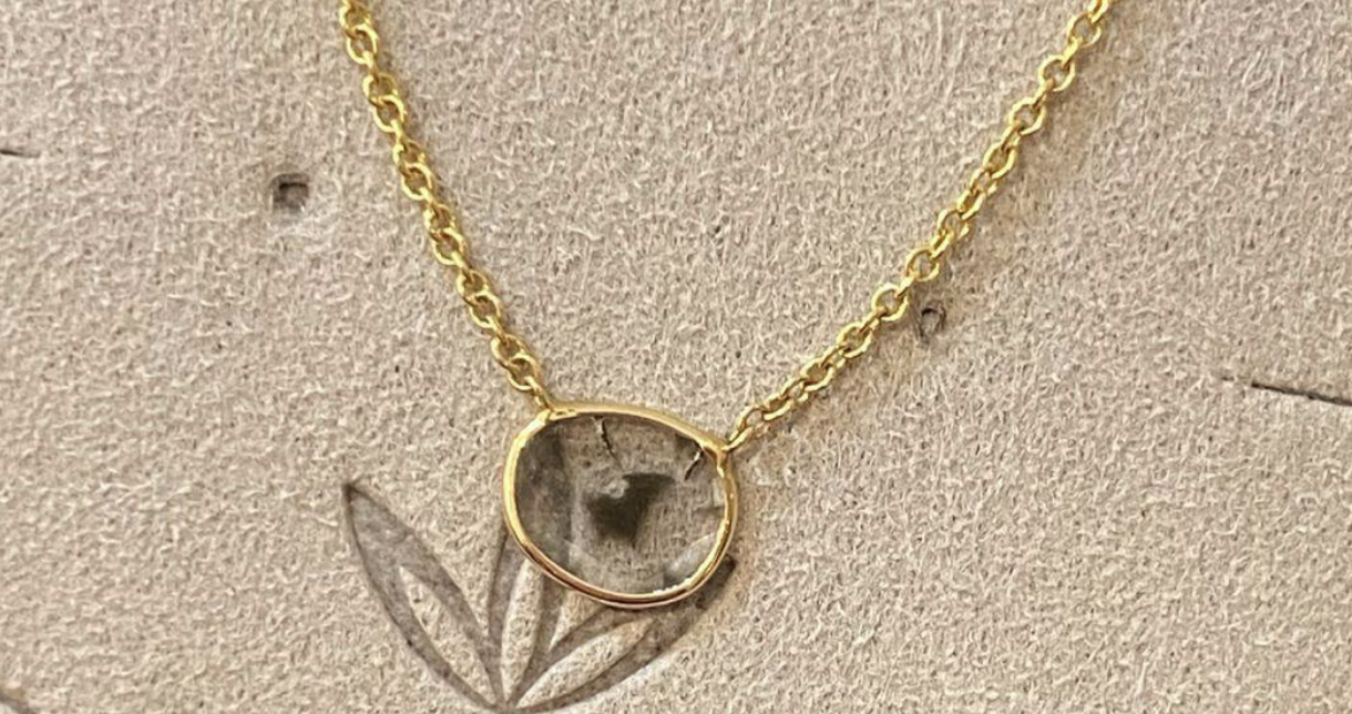 SLICED DIAMOND PENDANT
