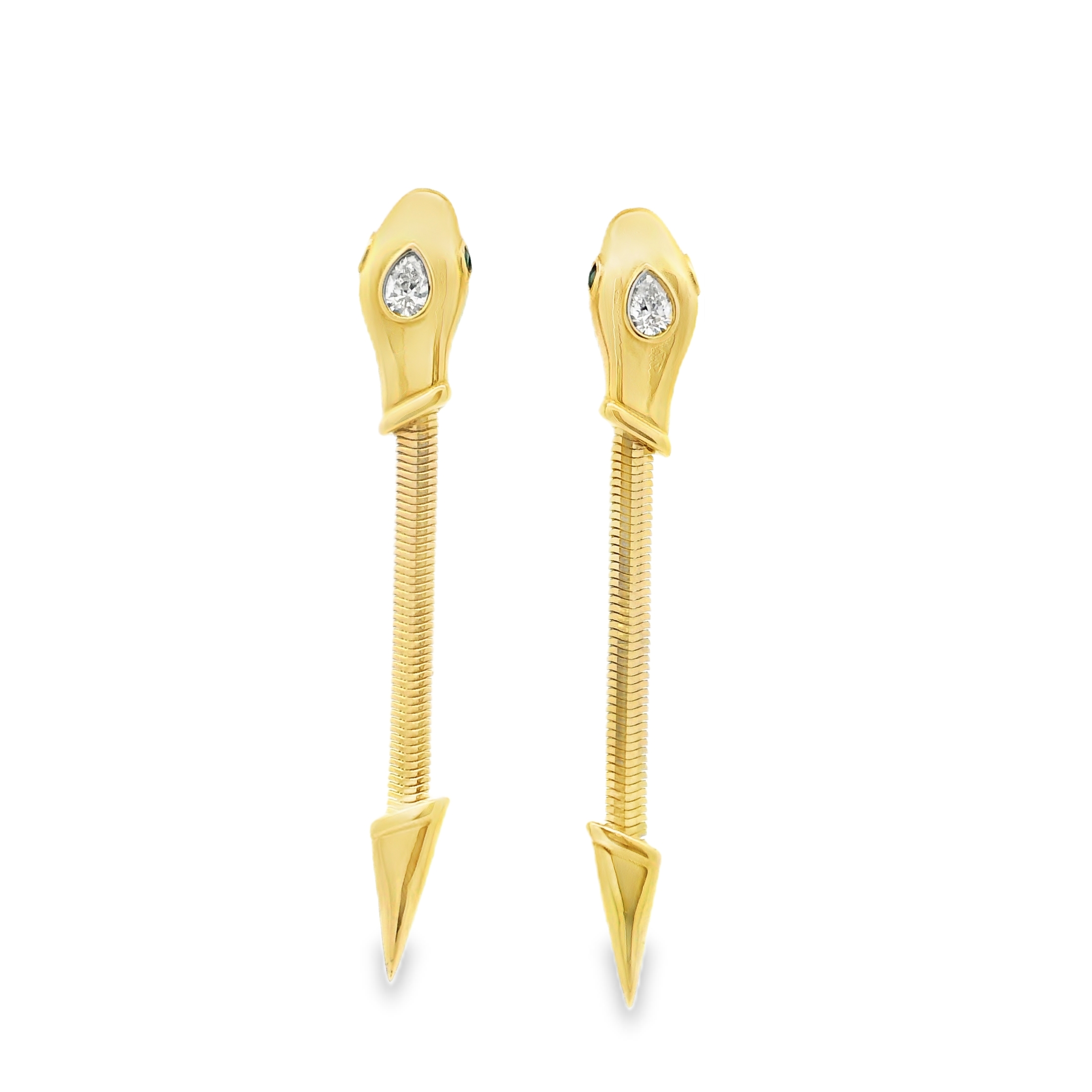 SNAKE DANGLE EARRINGS