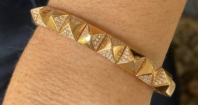 SPIKES CUFF GRANDE ROSE GOLD