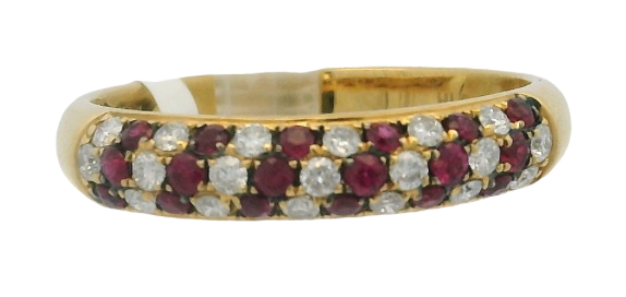 SPIRAL RUBY RING