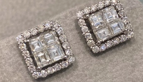 SQUARED DIAMOND RING