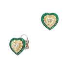 HEART DIAMOND MEDIUM STUDS