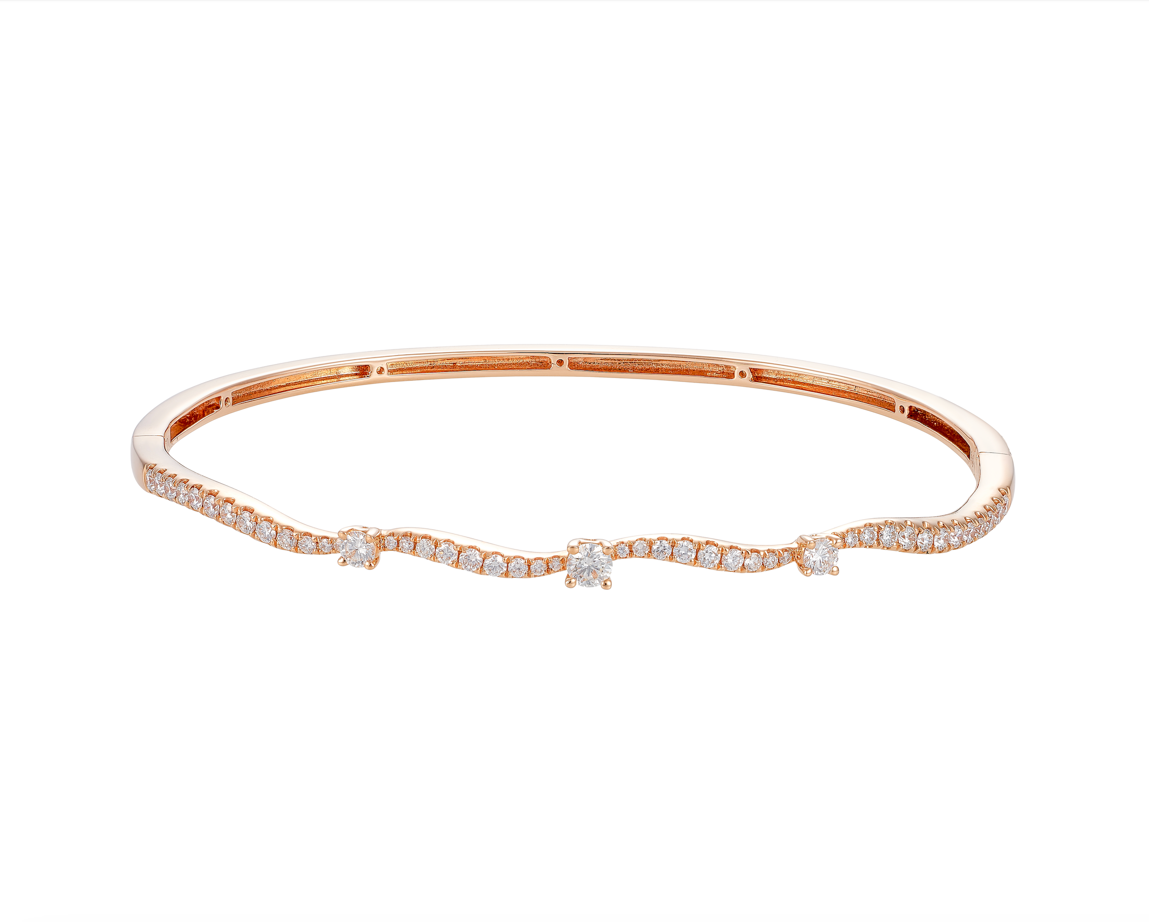 WAVE DOTTED BANGLE