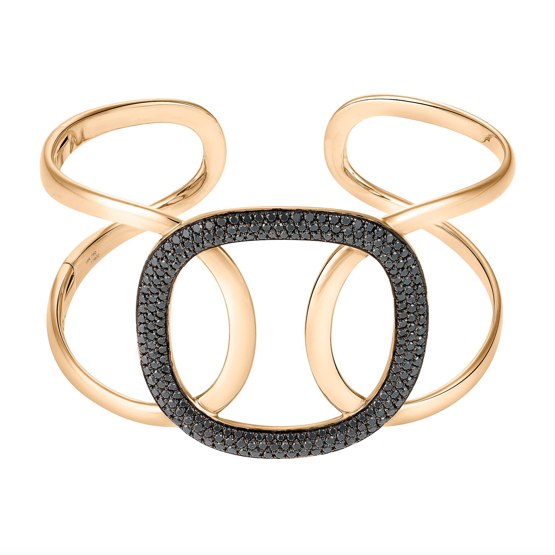 BLACK DIAMOND ROSE CUFF