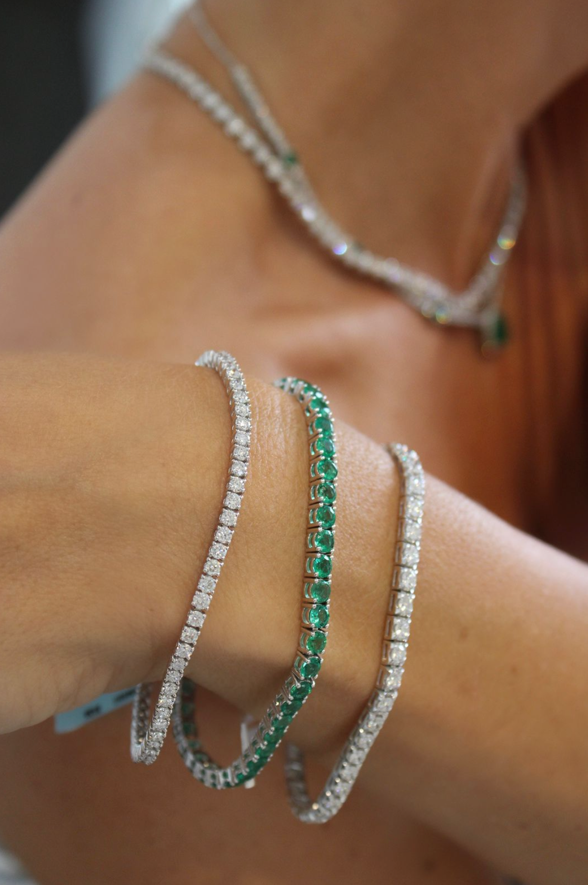 TENNIS BRACELET ROUND WHITE GOLD