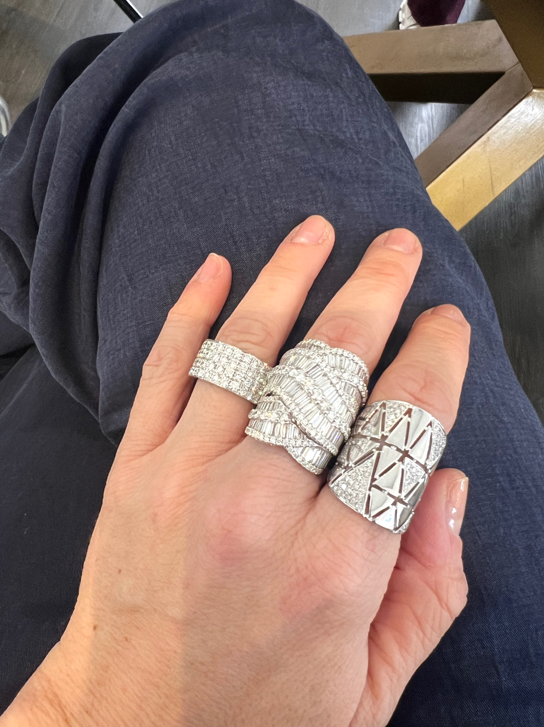 GEOMETRIC DIAMOND RING
