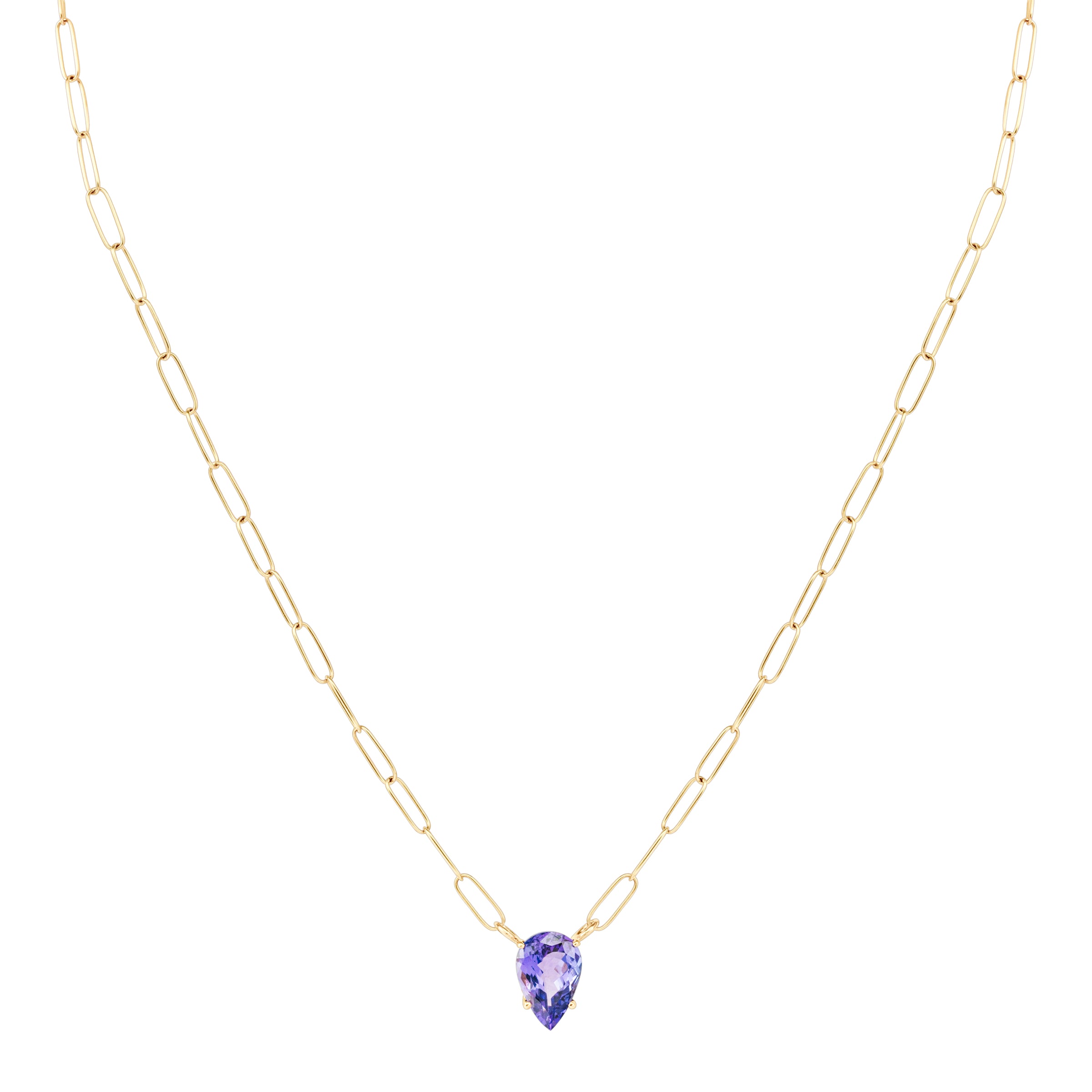 TANZANITE CHAIN NECKLACE