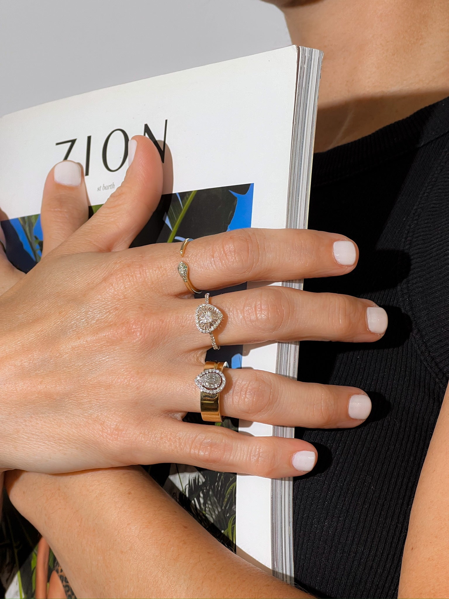 TEAR DROP DIAMOND BAND