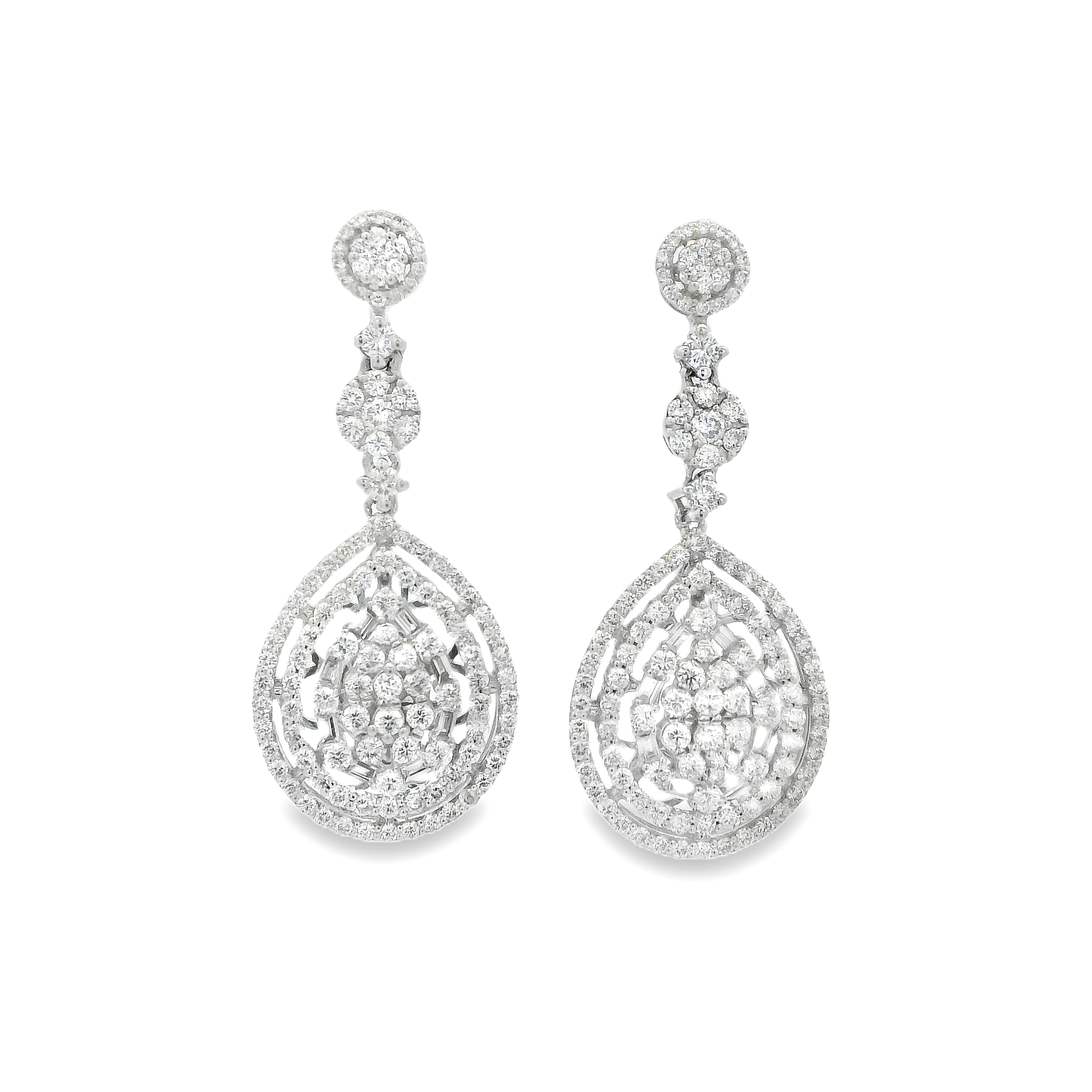 TEAR-DROP DIAMOND DANGLES