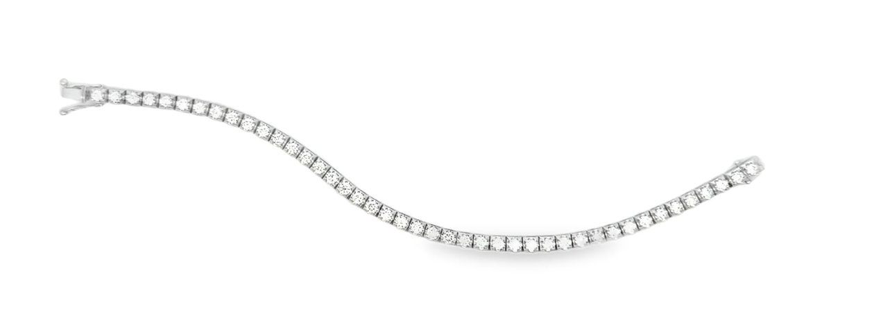 TENNIS BRACELET ROUND WHITE GOLD